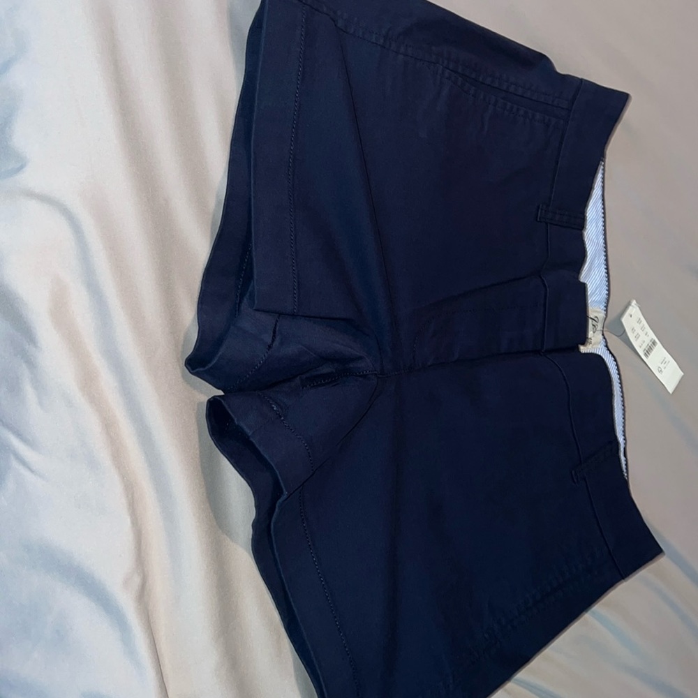 NWT j.Crew navy  shorts. Size 10.